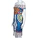 Misaky Women Traditional African Dress, Print Dashiki Short Sleeve Dress Blue