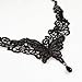Yazilind Black Butterfly Lace Lolita Sexy Collar Necklace 14.43