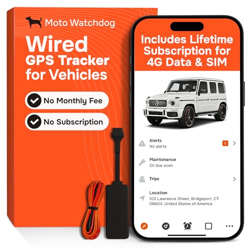 Photo 1 of Wired GPS Tracker for Vehicles, No Subscription with Real-Time Location, Easy Install, Speeding Monitoring, Route History, Geofence, for Fleets & Families, USA, Moto Watchdog