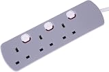 PRO ELEC PELB1761 3 Gang Extension Lead Individually Switched 90cm view 5