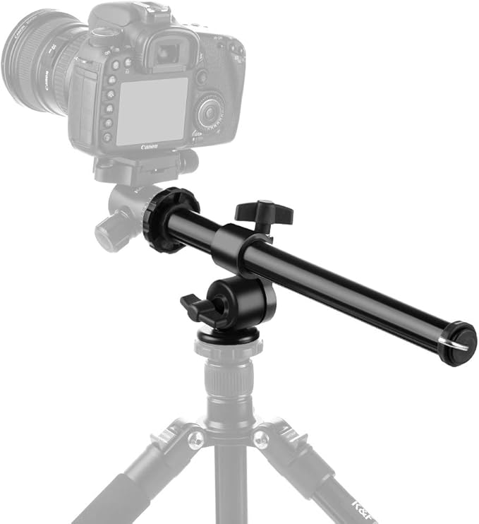 Tripod Extension Arm, K&F Concept 32 cm Tripod Boom Arm Tripod Tilt Arm