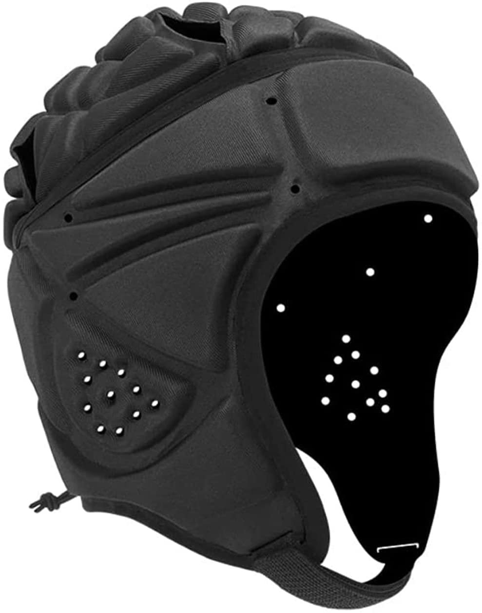 YWINETO Rugby Headguards Rugby Head Guard Soft Padded Headgear Shell Head Protector Adjustable Soccer Goalie Support Rugby Football Youth Kids Adults Soccer Scrum Cap Protective Rugby Head Guards- M