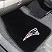 FANMATS 10739 NFL - New England Patriots 2-pc Embroidered Car Mat Set | Black | 17