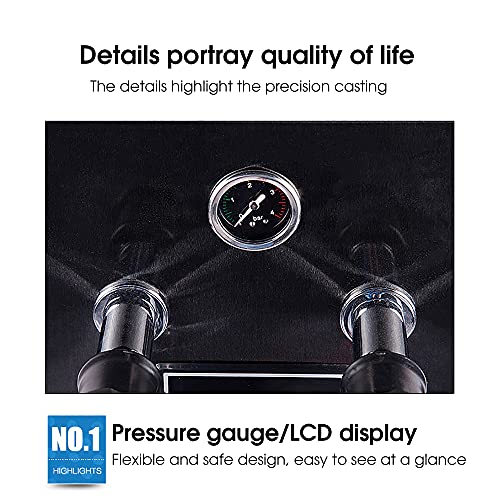 Montalatte multiuso commerciale da 2200 W, macchina per schiumare l'acqua bollente a vapore completamente automatica da… - immagine 4