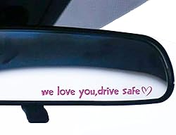 Set of 2 We Love You, Drive Safe Multi-Surface