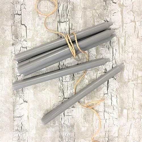 Bahne Homeart Taper Dinner Candle Bundle Yellow Set of 4, unscented, 7 hrs burntime Boxed