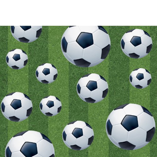Soccer Tablecover, Plastic 54IN x 108IN - Each
