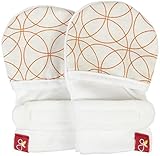 goumimitts - smart, stay on baby mittens - 1 pack (S/M pinwheel orange)