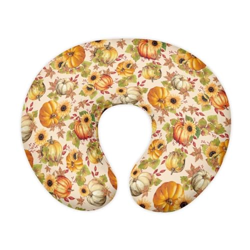 Kathyboom Pumpkin Sunflower Nursing Pillow Cover for Breastfeeding Pillow,Cozy Nursing Pillow Slipcovers, Snug Fits Pillow, Perfect Newborn Choice for Mom or Baby