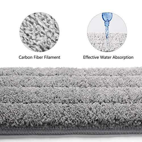image for YAMTION Microfiber Washable Mop Pad 4 Pcs, Dry and Wet Mop Cloth for S