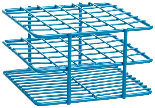 SP Bel-ArtPoxygrid “Half-Size” Test Tube Rack; For 10-13mm Tubes, 36 Places, Blue (F18788-1301)