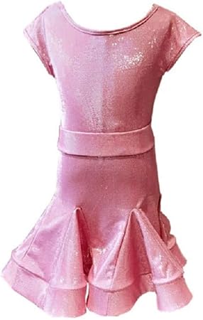 Amazon エルルルナ キラキラ キッズ ラテンダンス衣装 スパンコール キッズダンス衣装 子供社交ダンス 女の子ダンスウェア キッズ ダンスドレス 長袖 ワンピース スパンコール ラテンドレス ステージ衣装 演出服 レッスン練習着 レッスン練習着 子供用 ダンス衣装 子供