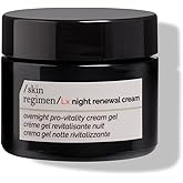 /skin regimen/Lx Night Renewal Cream, Overnight Pro-Vitality Gel, Exfoliates, Renews, Brightens, Longevity Complex, Gluconolactone, Alpha-Glucan, Clean Beauty, Vegan, 1.69 Fl Oz