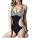Women's Leopard Push up One Piece Monokini Swimsuit