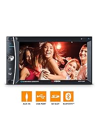 Reproductor multimedia XO Vision de 6.2 pulgadas, con reproductor DVD y Bluetooth, Negro