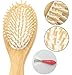 Aisilk 8.7inch Wooden Bamboo Hair Vent Brush Keratin Care and Beauty SPA Massager Massage Comb - Made from Natural Cherry Wood
