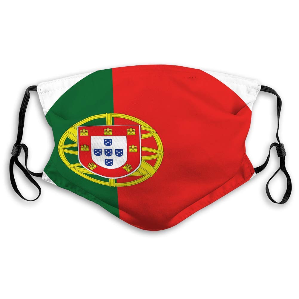 Comfortable Printed mask, portugal flag，Windproof Facial