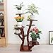 Flower stand Flower Stand Living Room Indoor Solid Wood Floor Multi-Layer Green Plant Stand Chinese Simple Wood Flower Stand Plant Container (Color : Brown, Size : 606095cm)thumb 3