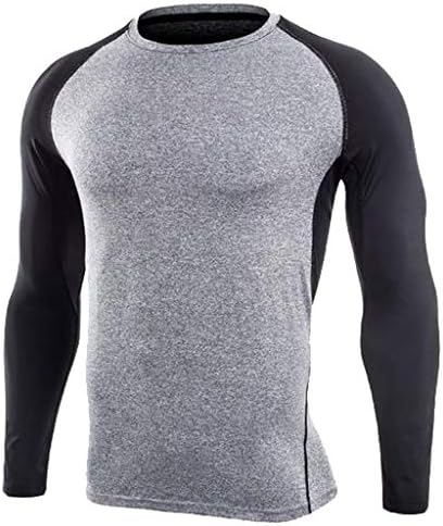 Men's Compression Shirts,Sunyastor Fitness Sports Shirt Long-Sleeve T-Shirts Workout Tee Gym Training Bodybuilding Skin Top