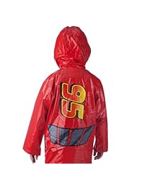 Chaqueta impermeable con capucha Lightning McQueen, impermeable, para niños, de Disney Cars, para niños pequeños