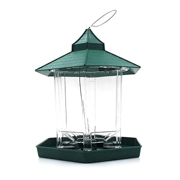 Bird Feeder Covered Waterproof Cereal Boxes Plastic Hexagonal