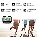 U-Trak Simple Pedometer with Clip Step Counter Tracking Accurate Steps/Walking Distance in Miles/KM/Calories Large LCD Display Portable Fitness Tracker for Walking Running Outdoor Sports Black