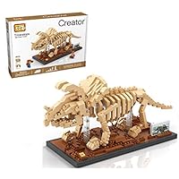 LOZ InFUNity Diamond Blocks Triceratops Dinosaur Skeleton Model (660 PCS) Jurassic World Dinosaur