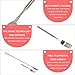 Yosoo BBQ Telescopic Extendable Dinner Fruit Dessert Long Handle Fork Stainless Steel Cutlery