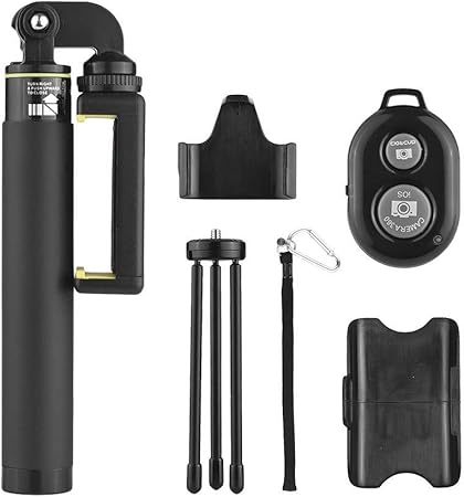 Amazon Co Jp 自撮り棒 セルカ棒 軽量 無線 30インチ 拡張可能な 金属三脚スタンド ユニバーサル スマートフォン用 多機能 ミニ三脚フィット カメラ