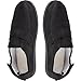 Home-X Adjustable Memory Foam Slippers - Black (Large (women’s 11-12; men’s 9-10))