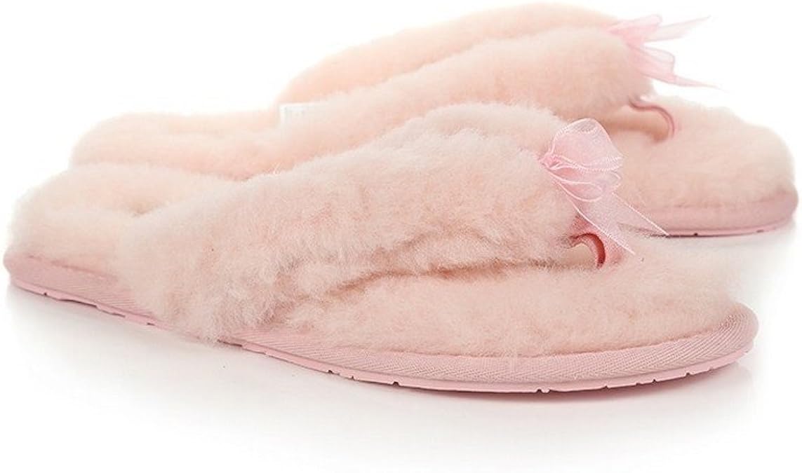 Spotlly Pink Womens UGG Women's Fluff Flip Flop II Slippers Baby Pink Amazon.co.uk Shoes & Bags