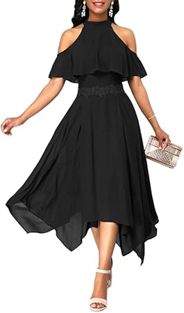 amazon black dress plus size