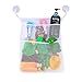 Bath Toy Organizer Bathroom Tub Storage - 3 Bonus Suction Cups Hook Machine Washable