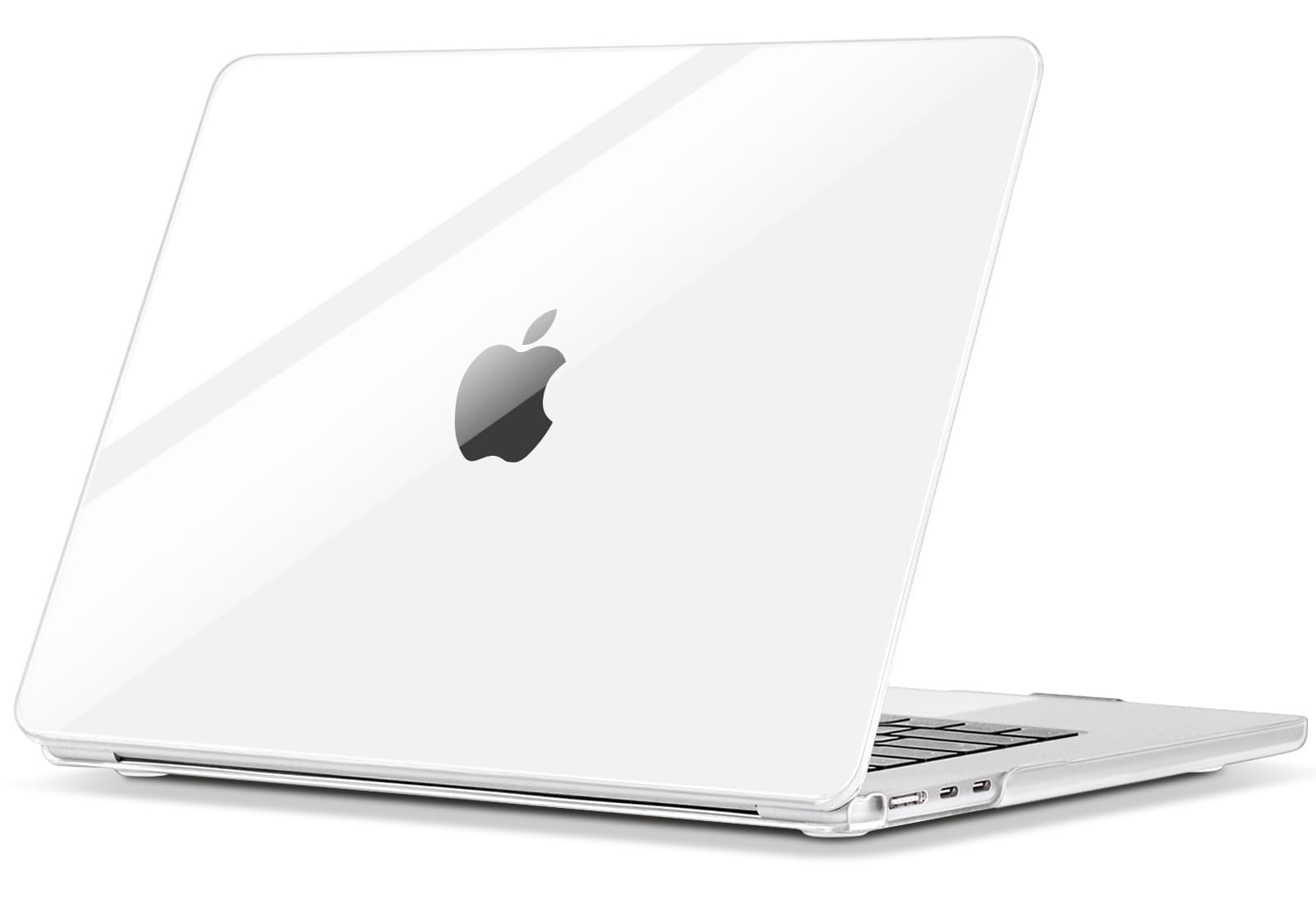 ZYB Case Compatible with MacBook Air 15 inch M5 M4 M3 M2 2026 2025 2024 2023 (A3448 A3241 A3114 A2941) with Touch ID, Ultra Thin Protective Hard Shell Cover Snap Case, Glossy Clear