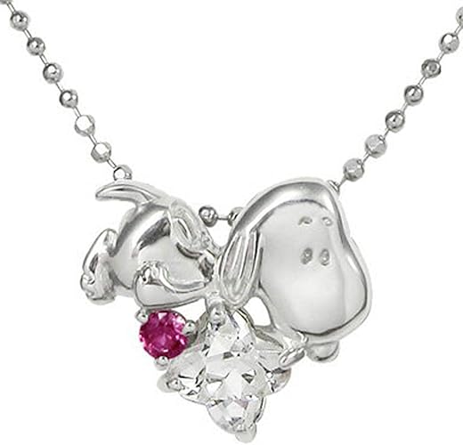 Amazon スヌーピー Snoopy Peanuts ネックレス Sv925 シルバー スワロフスキー ジルコニア フラワーカット ペンダント Knil0021 レディース ネックレス 通販