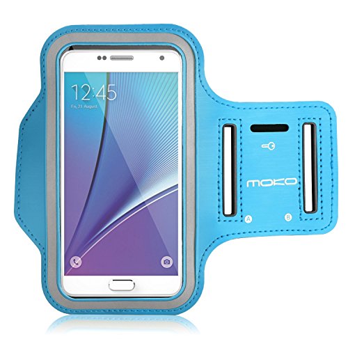 Universal Sports Armband, MoKo Sweatproof Running Case Workout Arm Band for  iPhone 6S Plus, Plus, Samsung S7 Edge, S6 Edge+, Note4, Note5, A7, J7