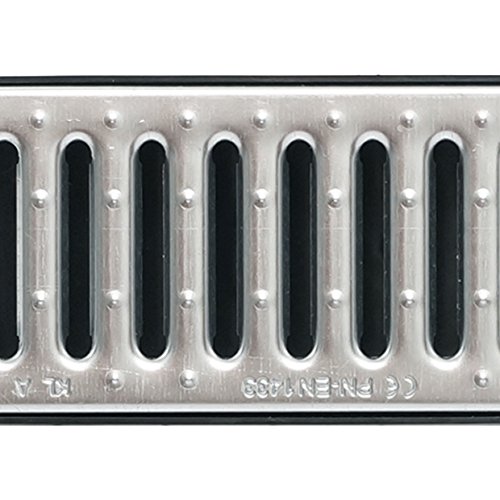 6m Entwässerungsrinne Terrassenrinne Stahlrost verzinkt komplett SET, System A15 70mm, NEUHEIT Rinne mit integrierter… – Bild 4