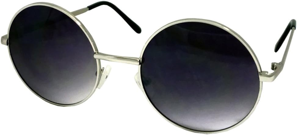 Teashade Sunglasses,Large Style 14, Silver Frame / Purple Gradient Lens