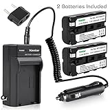 Kastar NP-F570 Battery (2-Pack) and Charger Kit for Sony L Series InfoLithium Battery NP-F570, NP-F550, NP-F530, NP-F330 and Sony DCRVX2100, HDRFX1, HD1000U, HVRZ1U, HXR-NX5U, NEX-FS100 Cameras