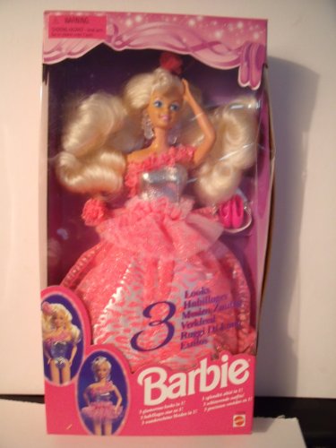 Mattel Barbie 3 Looks 1995 #12339 Doll