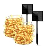 2-Pack Each 72FT 200LED Solar String Lights