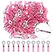 Hilitchi 50Pcs Nylon Heat Shrink Ring Insulated Terminal Electrical Wire Crimp Connector (22-16AWG, 1/4'')