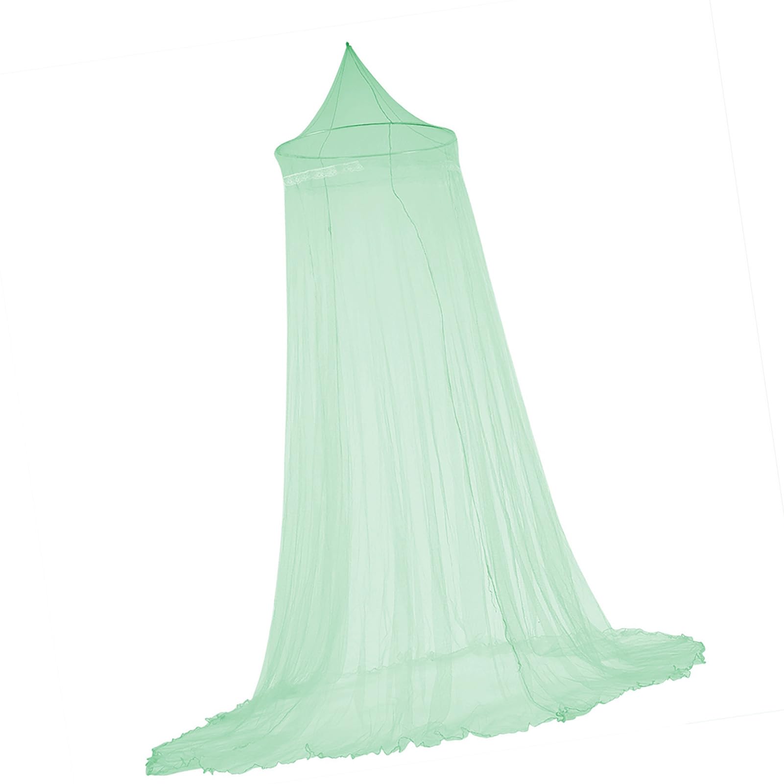 Zerodis Mosquito Net for Bed Thin Mesh Canopy Lets Breeze In Bugs Out Easy Installation No Chemicals Elegant Bedroom Decor Green