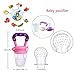 Baby Fruit Feeder Pacifier - Fresh Food Nibble Weaning Tool Baby Feeding Tool Fresh Safe Food Feeder Nibbler Safety (Pink)