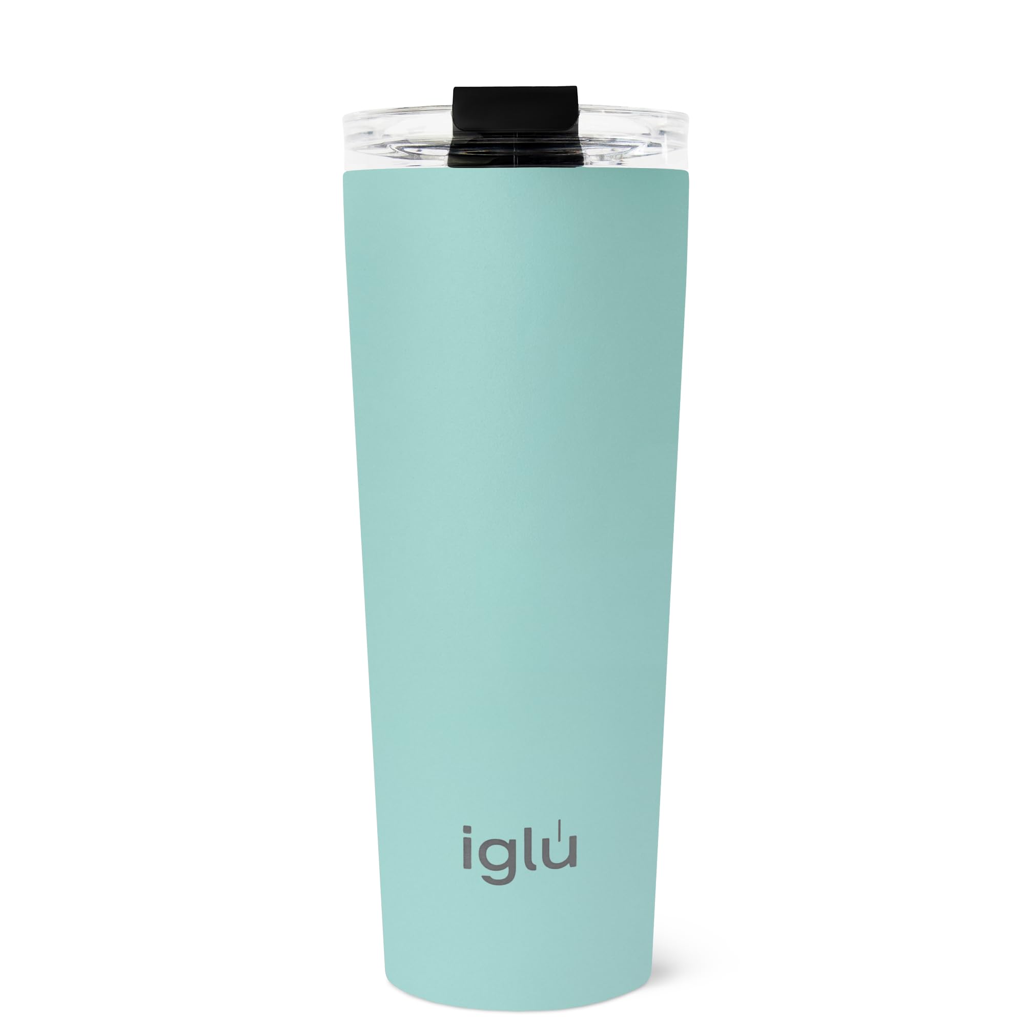iglu Reusable Coffee Cup | Thermal Insulated Stainless Steel Travel Mug with Lid | Double Walled - Great for Hot & Cold Drinks | His & Hers Premium Eco-Friendly Gift (Ocean Teal, 20oz)