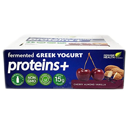 Genuine Heath Fermented Greek Yogurt Proteins+ Bar, Cherry Almond Vanilla, High Protein Bar, Low Carb, Low Sugar, Gluten Free, Digestive Support, 12 Count - Thumbnail 3