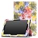 MoKo Verizon Ellipsis 10 Case - Slim Folding Cover Case for Verizon Ellipsis 10 2015 Tablet, Floral BLUE