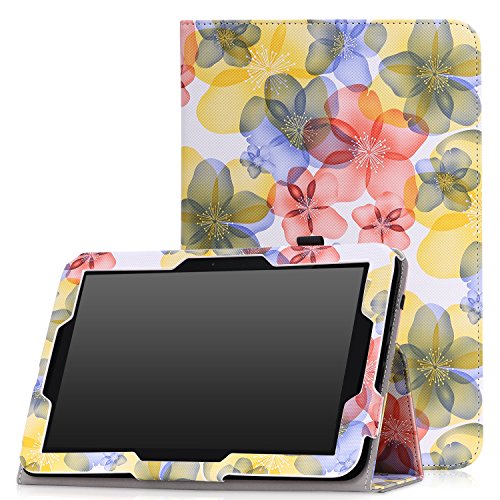 MoKo Verizon Ellipsis 10 Case - Slim Folding Cover Case for Verizon Ellipsis 10 2015 Tablet, Floral BLUE MoKo Verizon Ellipsis 10 Case - Slim Folding Cover Case for Verizon Ellipsis 10 2015 Tablet, Floral BLUE