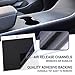 Asani Tesla Model 3 Center Console Wrap Kit (Matte Black) | Complete Protective Vinyl Sticker Set with Extra Cup Holder Wrap | Prevent Scratches, Fingerprints and Dust | Durable Tesla Accessories