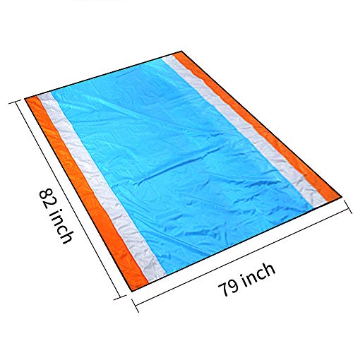 Mumu Sugar Sand Free Beach Mat, Quick Drying Portable Compact Lightweight Beach Mat - Water/Heat Resistantâ€“Sand Proof Outdoor Beach Blanket for Travel, Camping, Hiking and Music Festivals (82â€˜â€™Ã—79â€˜â€™)